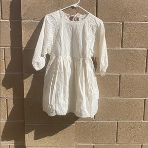 Urban Outfitters Cream Cottage-Core Style Dress